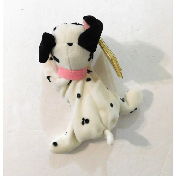 Disney 101 Dalmatians Jewel Mini Bean Bag Plush 8" White Dog Spots - Picture 4 of 6